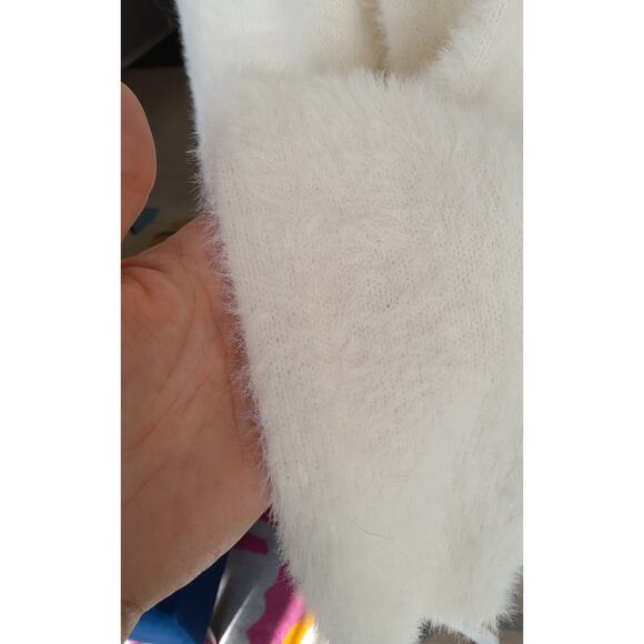 Lou & Grey  LaShout Cowl eyelash Sweater dress white/cream Coastal boho  cozy - Picture 8 of 8